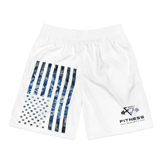 Men's Jogger Shorts - American Flag