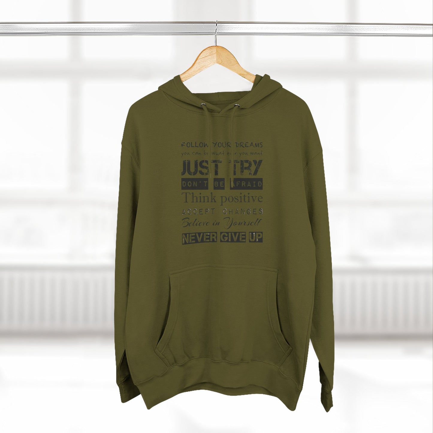 JUST TRY Fleece Hoodie