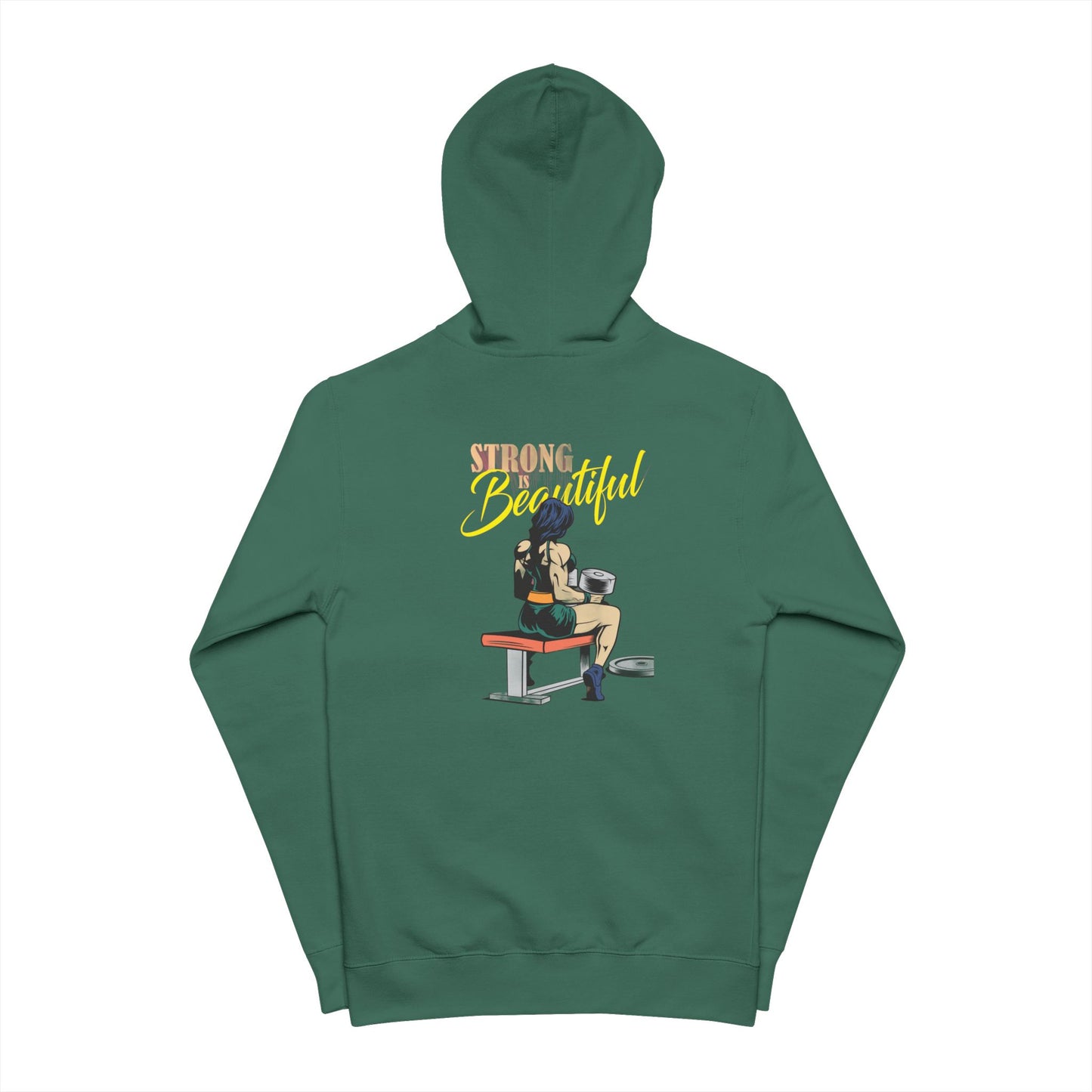 Strong is Beautiful Fleece Zip Up Hoodie