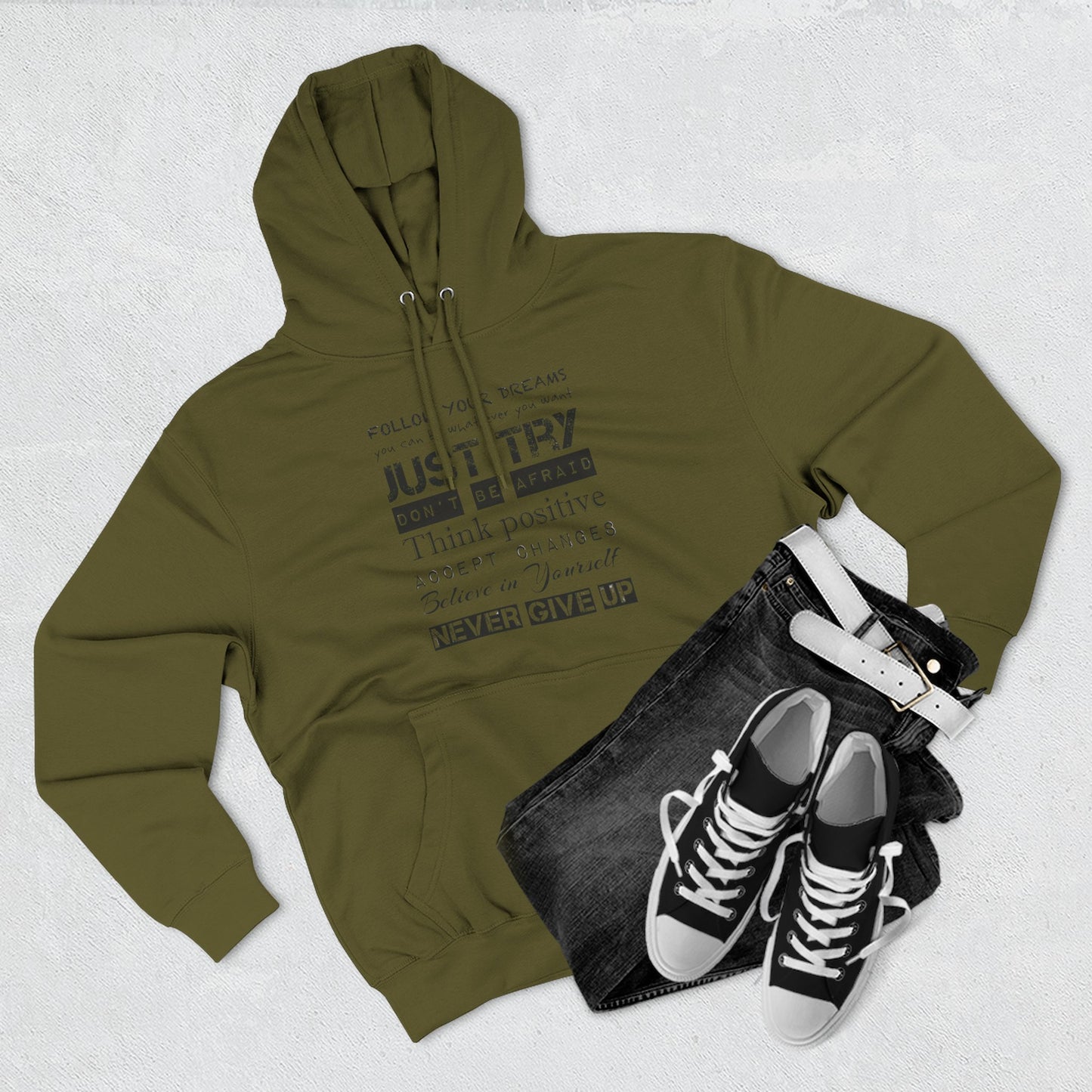 JUST TRY Fleece Hoodie