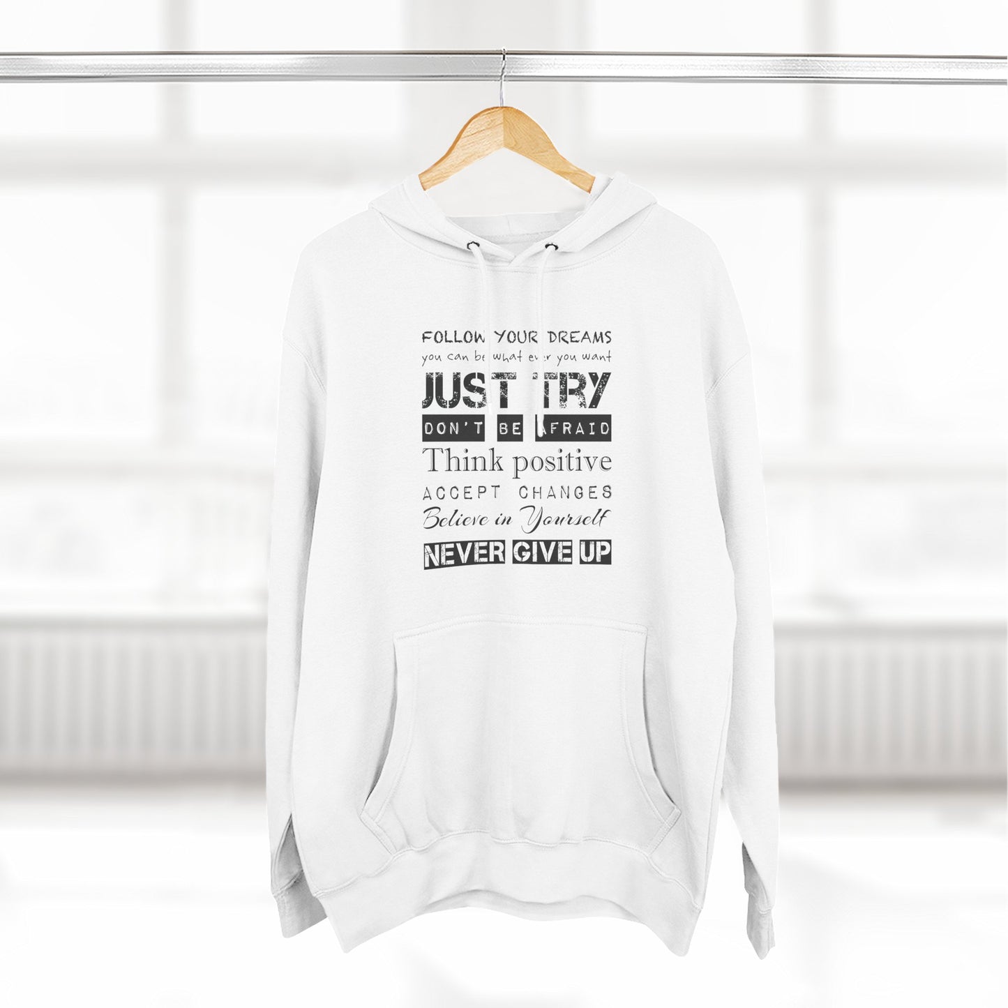 JUST TRY Fleece Hoodie